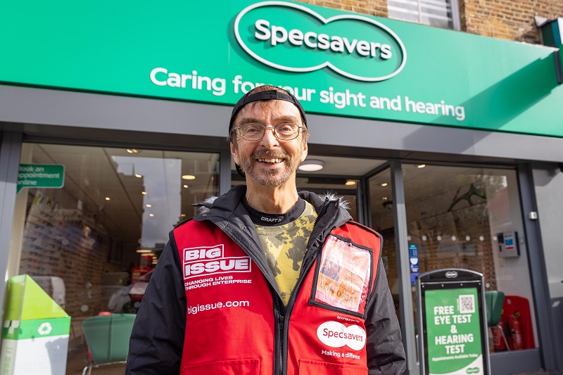 Big Issue Group partners with Specsavers to help vendors